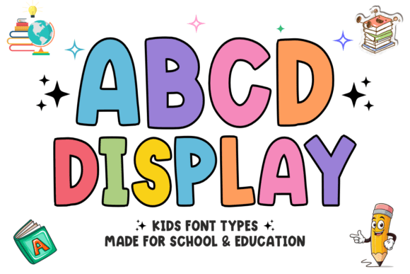 Abcd Display: A Playful Typeface for Digital Joy