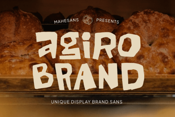Agiro Brand: A Playful Display Font for Editorial Design