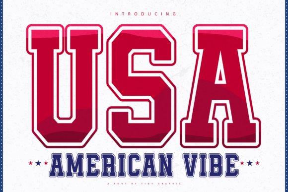 American Vibe: A Bold Patriotic Display Font for Web