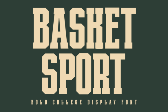Basket Sport Typeface for Bold Branding