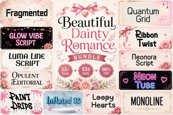 Beautiful Dainty Romance Typeface Review