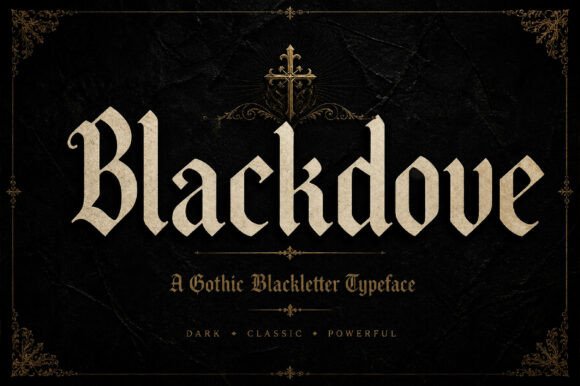 Blackdove Typeface for Bold Brand Identity
