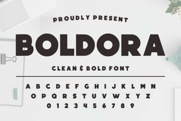 Boldora Display Font for Crafters