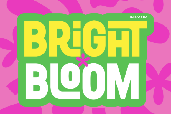 Bright Bloom: The Playful Display Font for Makers