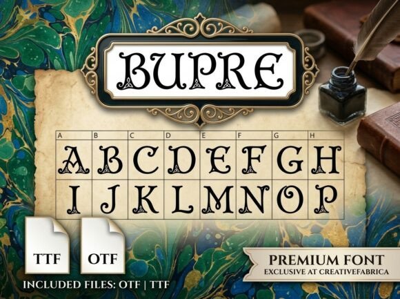 Bupre: A Premium Display Font for Bold Branding