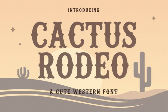 Cactus Rodeo: A Bold Western Display Font for Editorial Design
