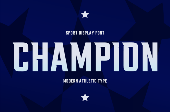 Champion Geometric Typeface for Bold Editorial Design