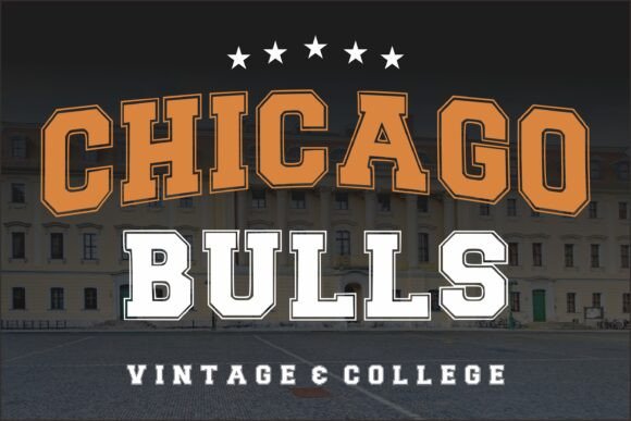 Chicago Bulls Typeface for Bold Editorial Design
