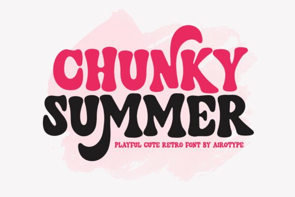 Chunky Summer: A Playful Retro Typeface for Branding