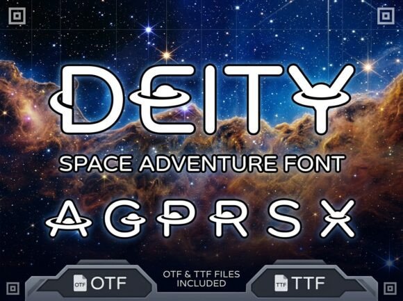 Deity: A Space-Inspired Display Font for Crafters