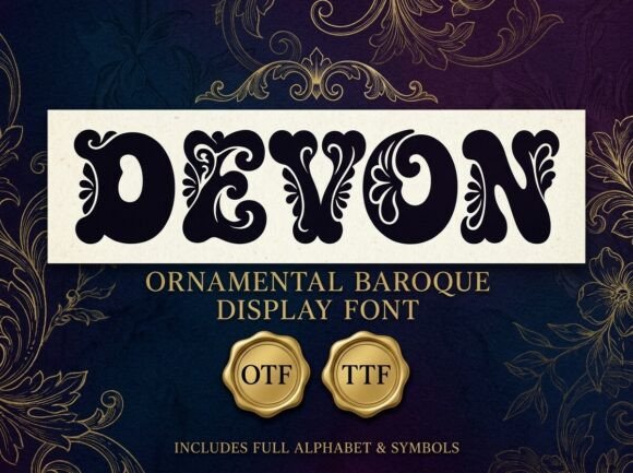 Devon Typeface: Regal Display Fonts for Web Design