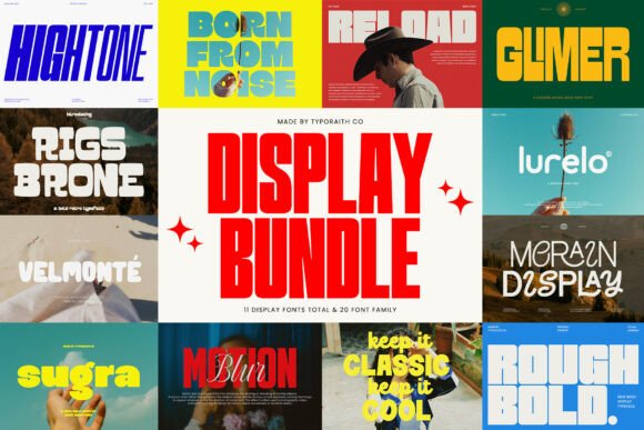 Display Bundle: Premium Fonts for Makers