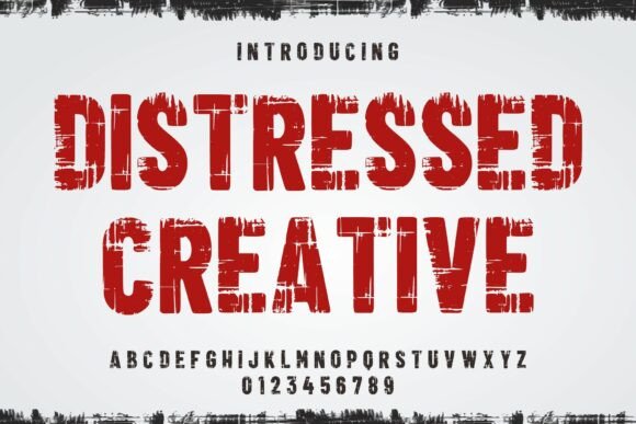 Distressed Creative Font for Bold Web Design