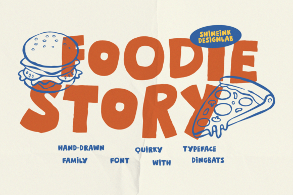 Foodie Story: A Playful Display Typeface for Editors