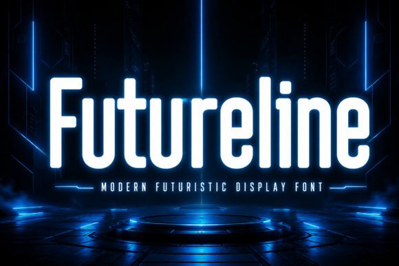 Futureline: A Modern Futuristic Display Font for Web Design