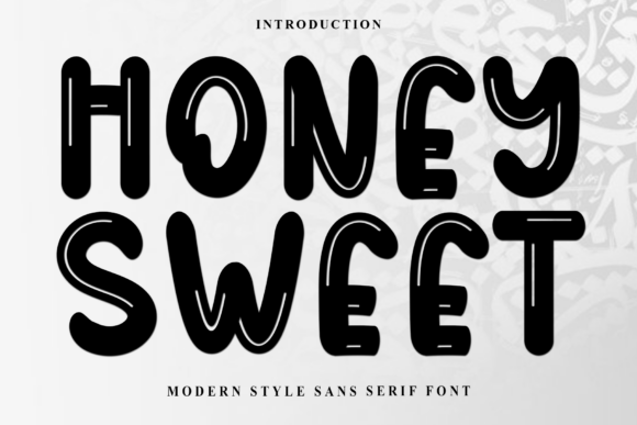 Honey Sweet: A Festive Display Typeface for Editors