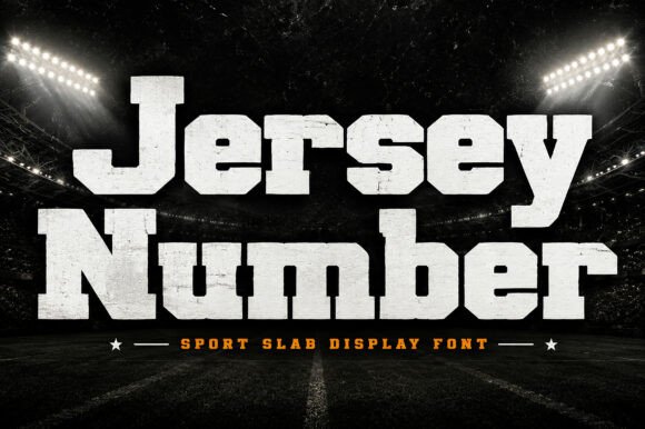 Jersey Number: A Bold Display Font for Digital Design