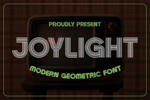 Joylight: A Retro-Futuristic Display Font for Makers