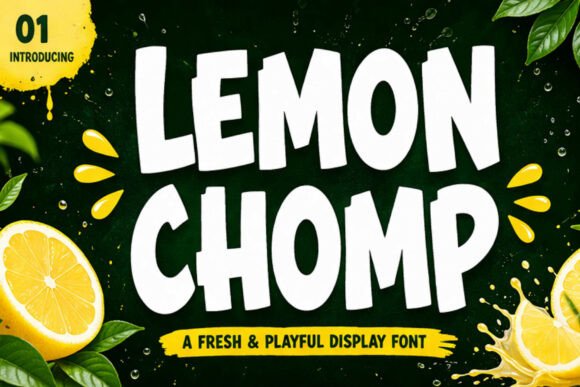 Lemon Chomp: A Fresh Display Font for Bold Campaigns