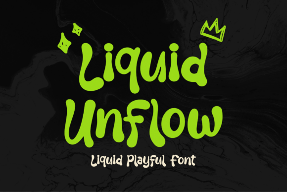Liquid Unflow: A Bold Display Typeface for Modern Editors