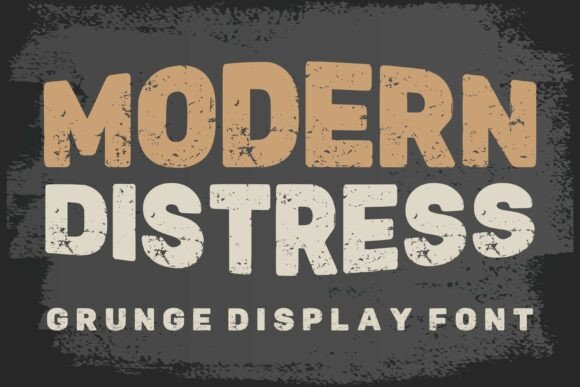 Modern Distress: A Bold Grunge Typeface for Makers