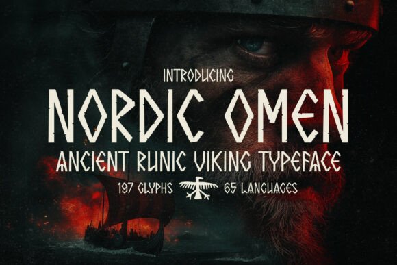 Nordic Omen: A Bold Display Typeface for Editorial Design