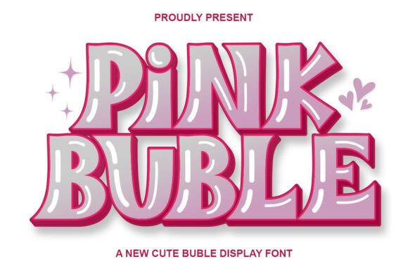 Pink Buble: A Cheerful Display Typeface for Playful Brands
