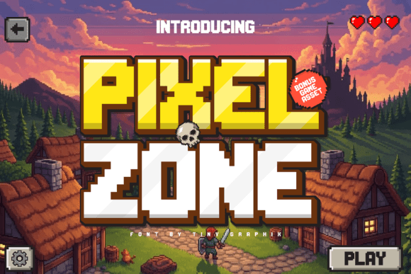 Pixel Zone Font for Bold Retro Campaigns
