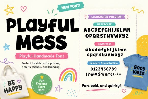 Playful Mess: A Bold Display Font for Creative Campaigns