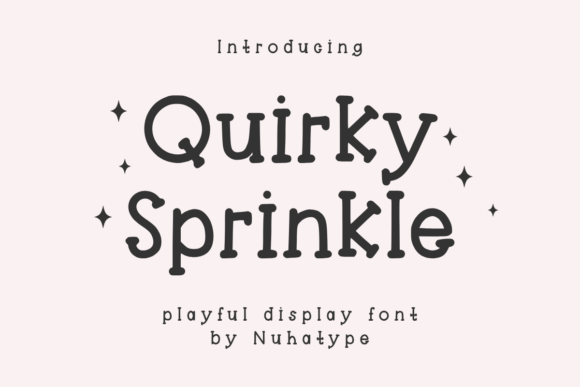 Quirky Sprinkle: The Minimalist Display Font for Creators