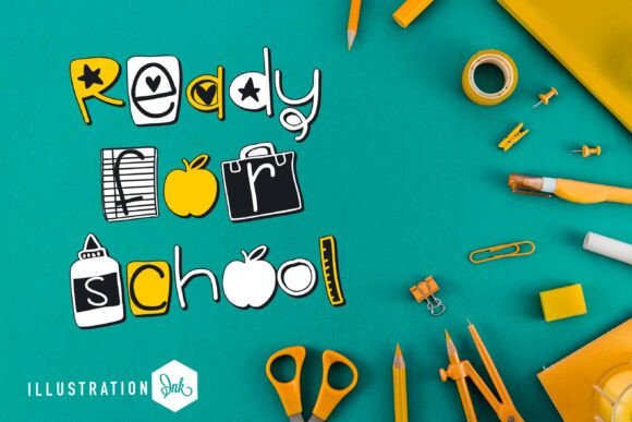 Ready for School: A Playful Display Font for Makers