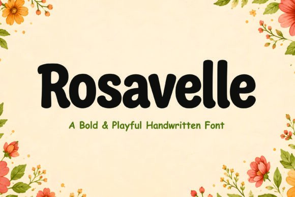 Rosavelle: A Friendly Display Font for Brands