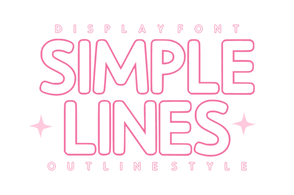 Simple Lines Font for Clear Campaign Design