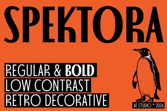 Spektora: A Bold Condensed Display Typeface for Makers