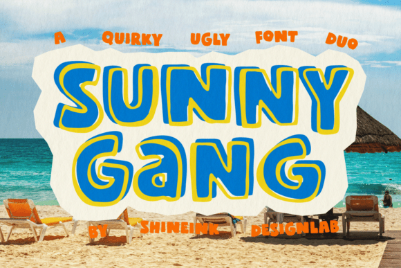 Sunny Gang Typeface for Retro Branding