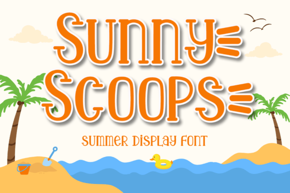 Sunny Scoops: A Playful Display Font for Editorial Design