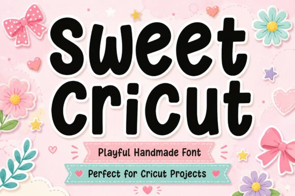 Sweet Cricut: The Playful Display Font for Small Business Branding
