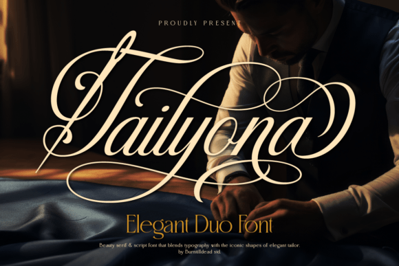 Tailyona: The Elegant Duo Font for Makers
