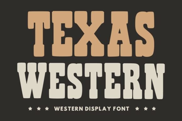 Texas Western Typeface for Bold Web Headers