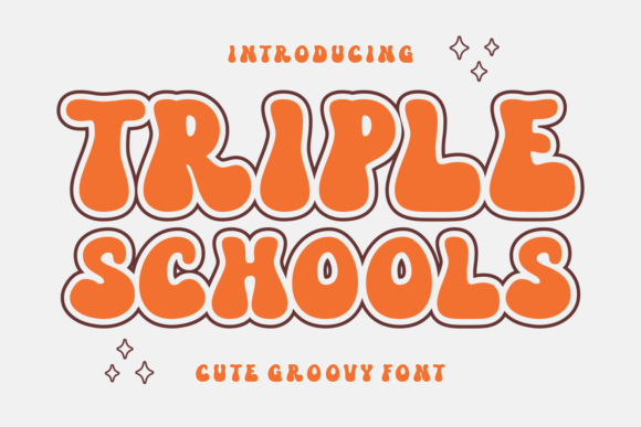 Triple Schools: A Retro Display Font for Modern Web Design