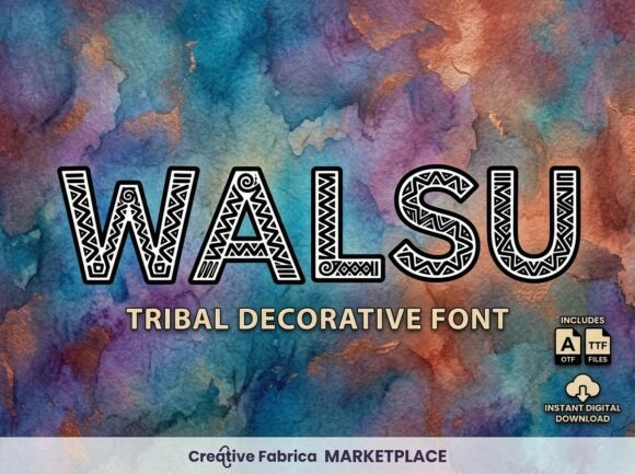 Walsu: A Textured Display Typeface for Bold Campaigns