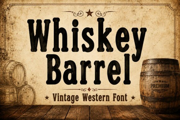 Whiskey Barrel Font for Bold Web Headers